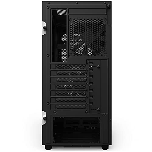 Image of NZXT H510 Flow Matte White - Compact ATX PC Gaming Case - Tempered Glass - Enhanced Cable Management - Water-Cooling Ready