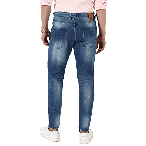 Image of Campus Sutra Men's Regular Fit Mid Rise Jeans