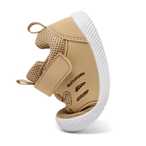 Image of MORENDL Toddler Sneakers Baby Boys & Girls Barefoot Shoes Lightweight Breathable Walking Running Tennis Athletic Sport Shoes