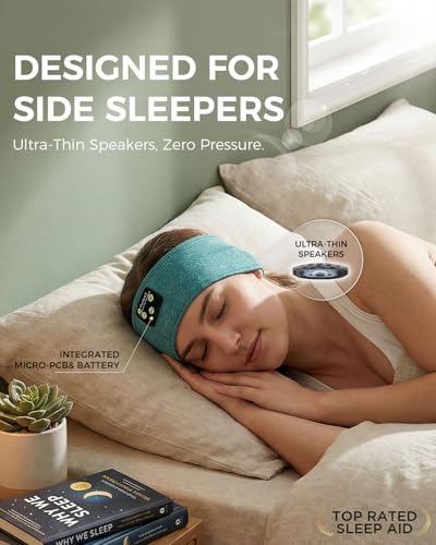 Image of Sleep Headband, Bluetooth Sleeping Headphones with Built-in Speakers Perfect for Workout, Running, Yoga