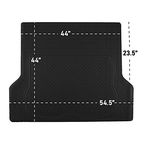 FH-Group-Car-Cargo-Mats-Large-Heavy-Duty-Rubber-Cargo-Mat-for-Cars-Universal-Fit-Full-Set-Trimmable-Automotive-Floor-Mats-ClimaProof-Floor-Mats-For-Most-Sedan-SUV-Truck-Floor-Mats-Black