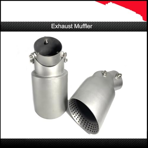 Tubo de escape para coche de 73mm que soluciona el óxido visible con punta de 114mm 3