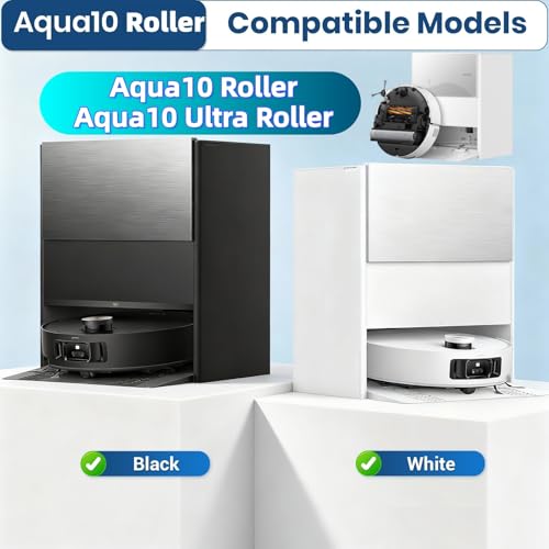 Image of 22 Pack Aqua10 Ultra Roller Accessories Kit for Aqua10 Roller /Aqua10 Ultra Roller Replacement Parts,2 Main Brush 2 Mopping Brushes 4 Hepa Filters 6 Side Brush 6 Vacuum Bags