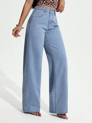 Image of KOTTY Womens High Waist Flared Fit Ankle Length Clean Look Denim Jeans