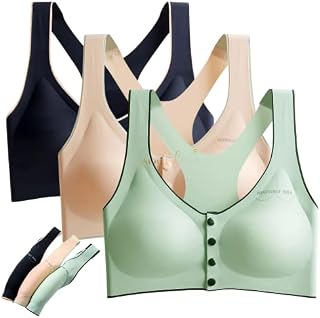 3 Pack Maternity Nursing Bras for women breastfeeding - Full Bust Truly Seamless Nursing Maternity Bras Wireless Comfy Sleep Bra for Pregnancy with Breast Pads by Monaksh®