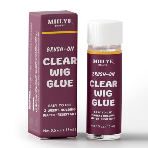 Waterproof Clear Lace Glue, Sweat & Swim Proof...