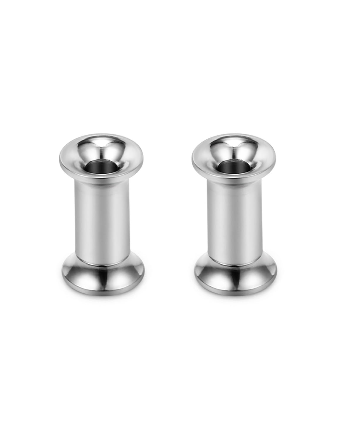 QiwnswoyAstm F136 Titanium Double Flared Tunnel Plugs Gauges Earring Expander Stretcher Screw Fit Ear Gauges Ear Tunnels For Ears 8G 6G 4G 2G 0G 00G Plug Earrings Body Piercing Jewelry For Women Men
