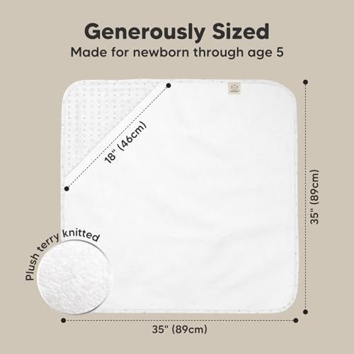 Image of KeaBabies Hooded Baby Towel for Newborn, Baby Bath Towels (KeaStory, 35x35) | Viscose Derived from Bamboo, Large Baby Towels with Hood, Boys, Girls, Toddler, Soft Absorbent Baby Bath Essentials