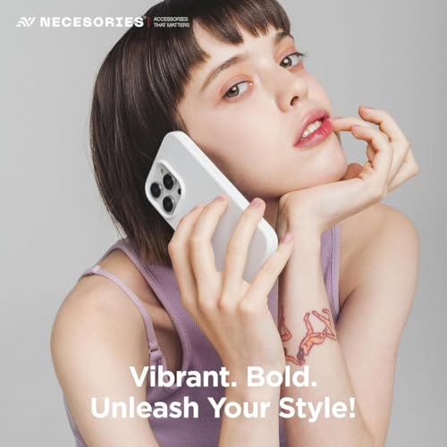 Image of Liquid Silicone Case Compatible for iPhone 15 Pro White | Slim Back Cover | Soft Touch Bumper | Shockproof Drop Protection | Microfiber Cloth Inside | Sleek Solid Design
