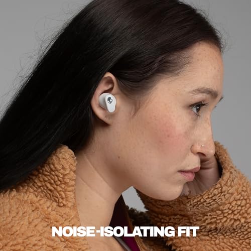 Image of Skullcandy Smokin' Buds 360 Wireless Noise Isolating Earbuds - Bone