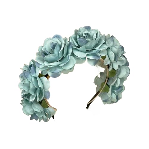 CHJAN - Guirnalda floral romántica para novia, guirnalda para novia, accesorios para el cabello, diademas para niños