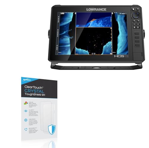 BoxWave Screen Protector Compatible with Lowrance HDS-12 Live - ClearTouch Crystal ToughShield 9H (2-Pack), Clear 9H Tough Flexible Film Screen Protector