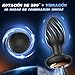 Plug Anal Vibradorador Hombre Juguetes Sexuales, Plug Anales,con Vibración Juguetes Eróticos para Pareja Sexuales con 7 Giratorios 7 Vibratorios, Vibrador Anal Bolas Anales Consoladores.. Para Hombre