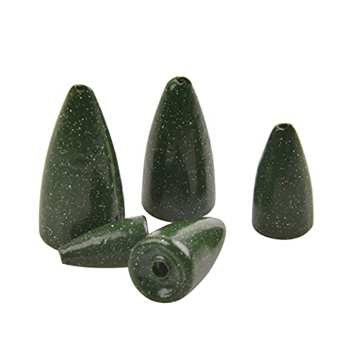 JOGFFDE 10 Stück sortierte 1,75 g 3,5 g 5 g 7 g 10 g Wurmangelgewichte Kugelblei Blei Sinker für Texas Rigs Barsch Angeln Cover