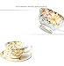 (Pink Rose) - Gift Set Vintage Fine Bone China Tea Cup Spoon...