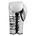 Title Boxing Pro Mex Professional Edge Lace Training/Sparring Boxing Gloves (Silver, 18 oz)