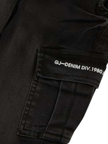 Image of Gini & Jony Boys Black Solid Denim Jeans