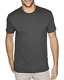 Next Level Men's Set-in collar Rib Knit T-Shirt, X-Large, Heavy Metal