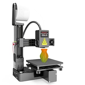 Portable 3D Printer – Compact FDM 3D Printer with Removable Build Plate, PLA & TPU Filament Compatibility, 0.4mm Nozzle, 100x100x100mm Build Volume, Easy-to-Use Design for Beginners