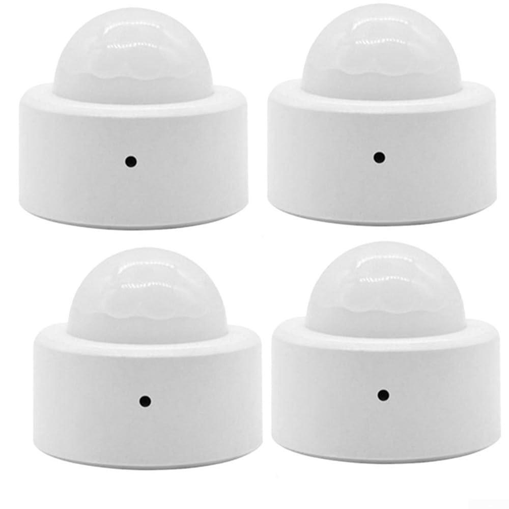 FUBESK Für Zigbee3.0 für Tuya Smart Body Bewegungsmelder Mini PIR Bewegungsmelder kabellos (4 Stück)