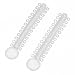 ROSENICE 40pcs Ligaduras para ortodoncia dental Consumable Treatment Plastic Ligatures (Blanco)