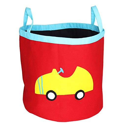Buy Kadambaby Fabric Toy Storage Bin, Red Online at Low Prices in India