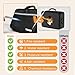Document Bag with Lock, Fireproof File Storage Case with Water-Resistant, TENKER Organizer Box for Document, Safe Portable Travel Home Organizer for Laptop, Files, Certificates, Black(15''x11''x4'')