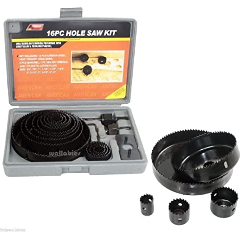 Kit de brocas sierra 16 piezas ARC-POWER miniatura 1