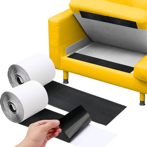 4.4" x 15 FT Heavy Duty Adhesive Hook and Loop Tape Strips - Reusable Fastener for Home, Office & Crafts (Black) by JEVONI - Used condition - US$11.47