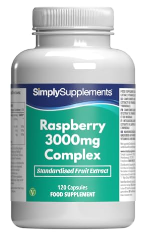 Complexe de Framboise 3000mg avec Zinc, Chromium & Vitamine B3 | 120 Gélules = 4 Mois de Bienfaits | Adapté aux Végans & Végétaliens | Jusqu’à 4 mois de...