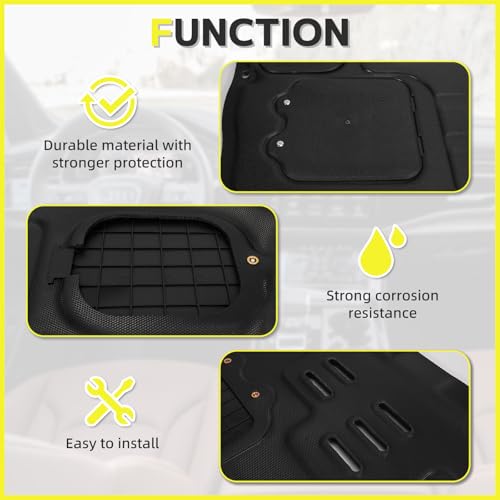 Image of Front Engine Splash Shield Compatible with 2019-2024 Toyota RAV4 Under Cover Front Engine Guard Mud Flaps Directly