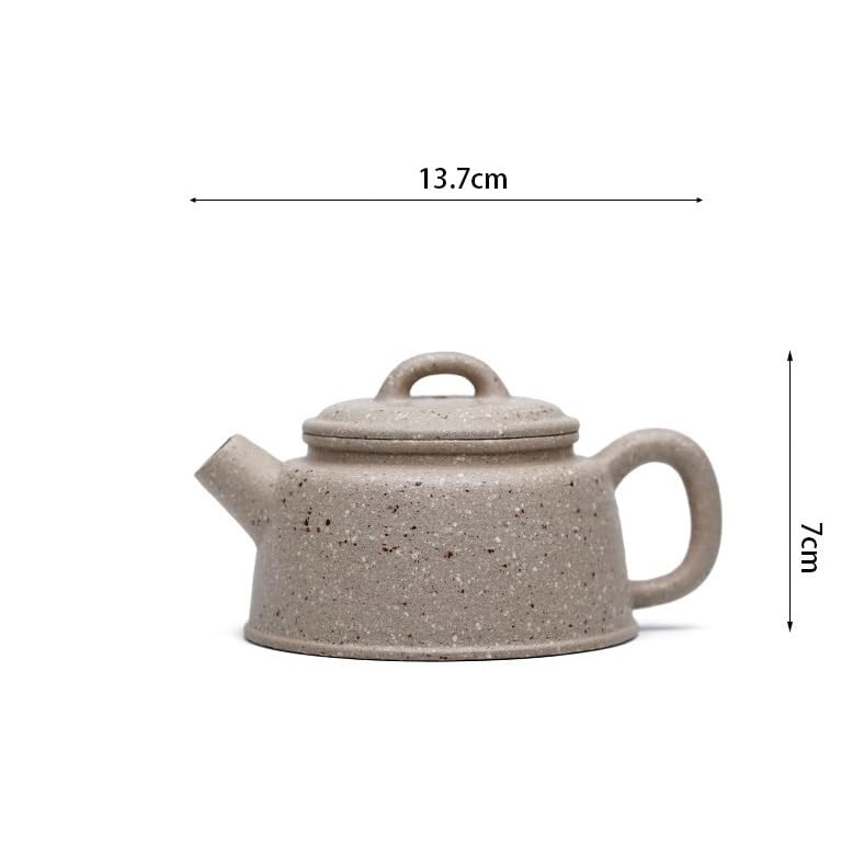 Teiere Teiere di Argilla Viola da 250 ml Pentola Fatta a Mano Minerale Grezzo Sabbia Grossa Giada Bianca Segmento Fango Bollitore Zisha Teaset tè Sfuso Teiera Teiera