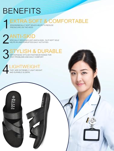 Image of Super Extra Soft Diabetic & Orthopedic Slippers /Doctor Chappal for Heel Pain Cushioned Lightweight Comfortable Stylish Flip-Flops Everyday Wear DailyUse For Men'sBB1017
