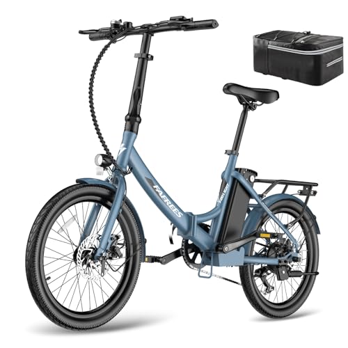 Fafrees F20 Light E Bike Klapprad 20 Zoll, Elektrofahrrad 36V 16.75Ah, City E-Bike Herren Damen 250W 25km/h, Pedelec E-Fahrrad Faltrad Reichweite bis zu 65-130 km (Blau)