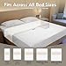 Grounding mat for Bed 90% Organic Cotton+10% Pure Silver Fiber, Grounding Sheets for All Mattress Sizes, with Static grounding Cord and Test Pen (White, 105.2 * 23inch)