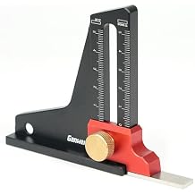Aluminum Alloy Height Gauge Dual Scales Home DIY Woodworking Height Measurement Tool Tablesaw Depth Measuring Ruler