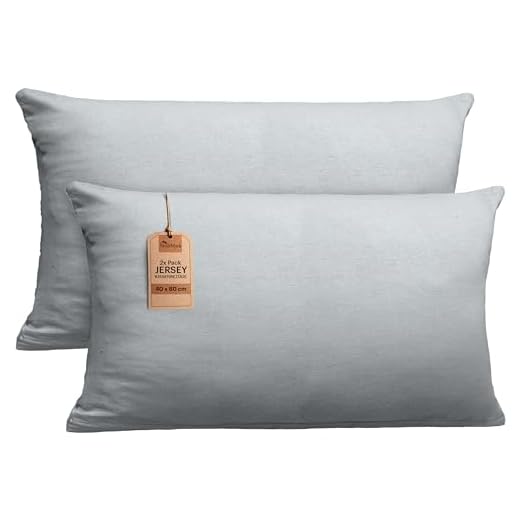 Blumtal Kissenbezug 40 x 80 cm (2er Set) - Hellgrün - 100% Baumwoll-Jersey, Oeko-Tex Zertifiziert, Kopfkissenbezug - Kissenhülle für Kissen mit Reißverschluss 6 NatureMark 2er Pack Jersey Kissenbezug Kissenhülle Kissenbezüge Seitenschläferkissen Nackenkissen viele Größen und Farben ÖKO-TEX (40 x 80 cm, Silber grau)