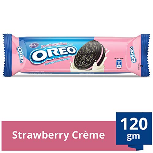 Image of Cadbury Oreo Strawberry Creme Biscuit, 120 g