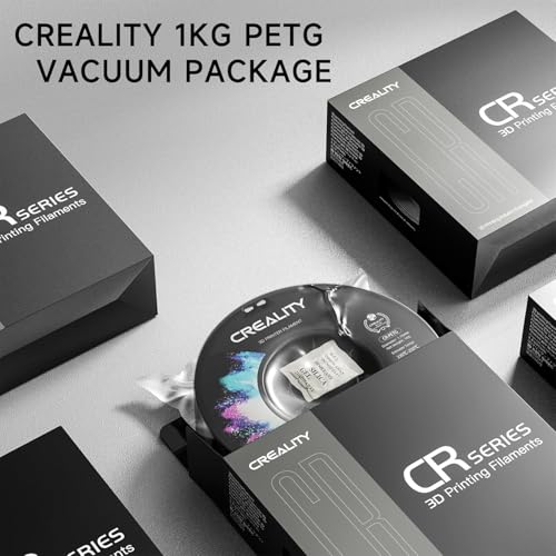 Image of CREALITY PETG Filament 1.75mm 3D Printer Filament, 1kg (2.2lb) Neatly Wound Spool, Dimensional Accuracy ±0.03mm, Fit for Ender, Bambu Lab, Anycubic,ELEGOO FDM Printers, Transparent Green