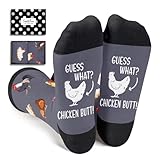 Funny Chicken Gifts for Women Men - Gag Silly Funny Chicken Rooster Farm Animal Socks for Teens Easter Socks