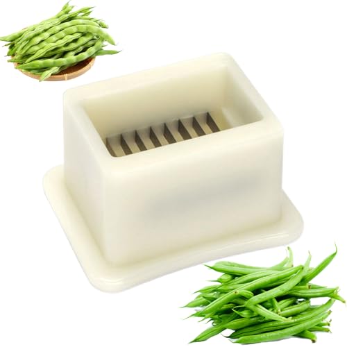 Fyrdyn Cortador De Judías Verdes - Cortador Rallador De Judías Verdes,Accesorio De Cocina Para Preparación De Comidas Con Verduras Para Hogar, Exterior, Camping, Reuniones Y Picnics