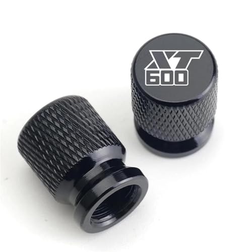 Capuchon de valve de pneu moto Yamaha XT600 noir pour roues de 1984 à 1986 XT600E