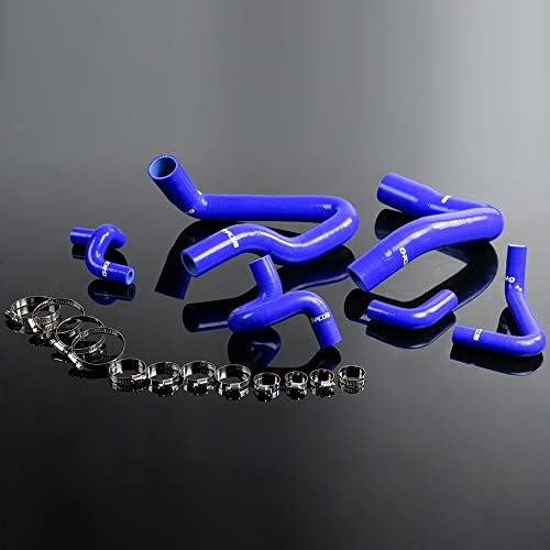 Red Silicone Coolant Radiator Hoses – 1986-1993 Ford Mustang 5.0L GT LX Cobra – GMR - View #3