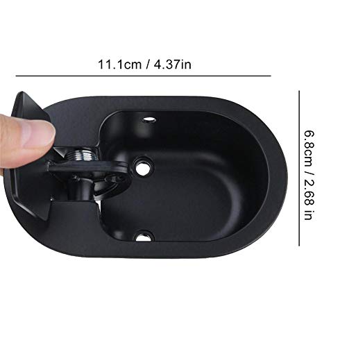 Uyoyous 2Pcs Reliable Recliner Replacement Parts Aluminum Metal Pull Recliner Replacement Parts Handle For Sofa Couch Recliner Fit 3-6Mm Cables Black #TOP2