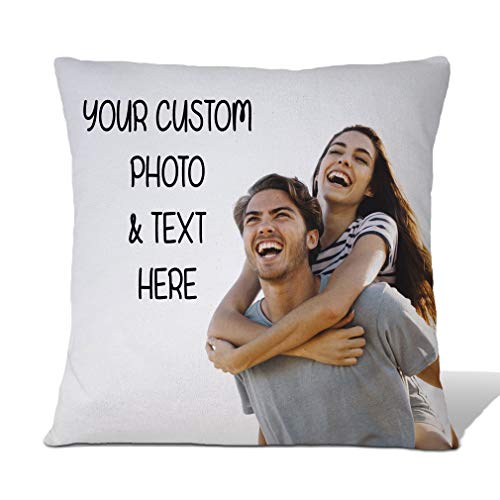 Style In Print Throw Pillow Covers Custom Personalized Photo & Text Polyester Home Decor Pillow Cases White Pillow and Cover