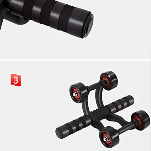 Máquina de treinamento abdominal com 4 rodas BESPORTBLE – Equipamento de treino em casa para treinos