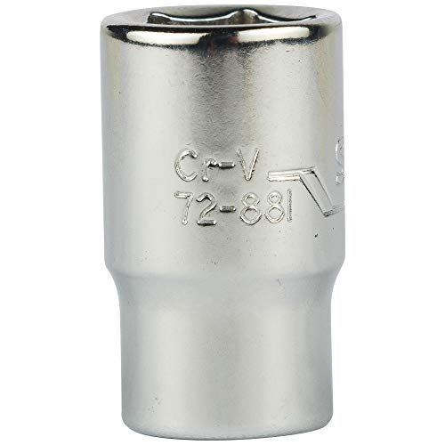 Image of STANLEY STMT72881-8B 1 /4-inch 10mm Chrome Vanadium Steel 6 Point Standard Socket (Silver)