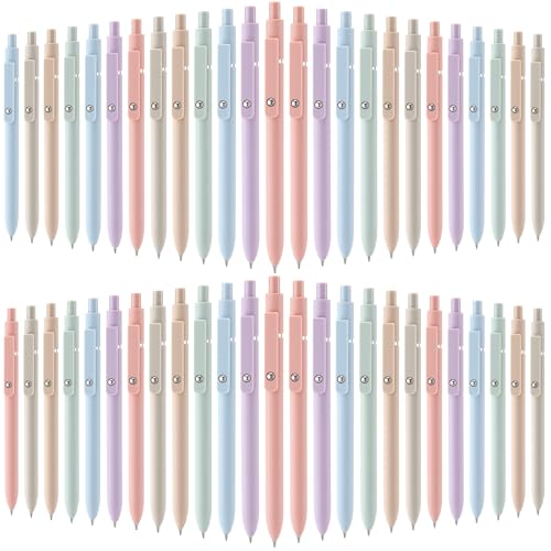 Set de 50 bolígrafos retráctiles de tinta negra 0.5 mm gel