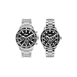 メンズ＆レディース マルチファンクション ステンレススチール ウォッチ