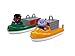 AquaPlay Barco contenedor + Bote de Transporte + 2 Marionetas